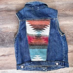 Western Style Jean Vest